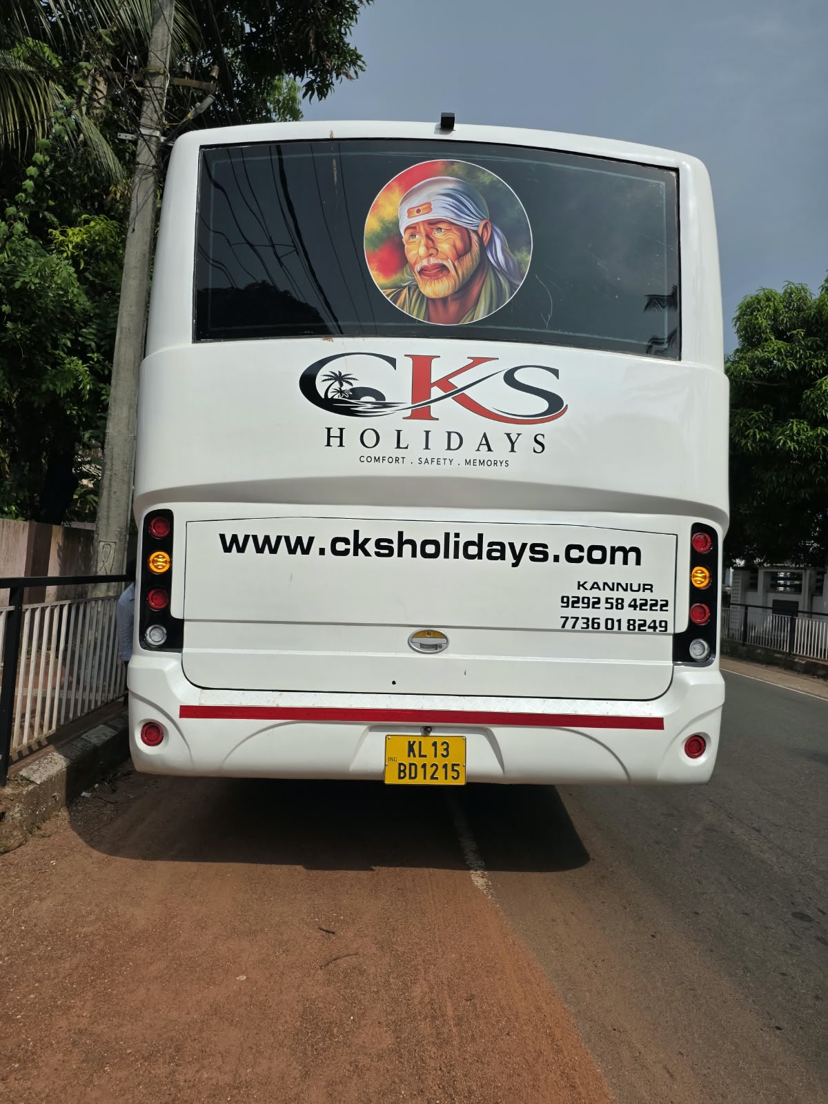 CKS Holidays bus on the road